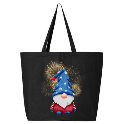 Gnome 4th Of July Firework 25L Jumbo Tote