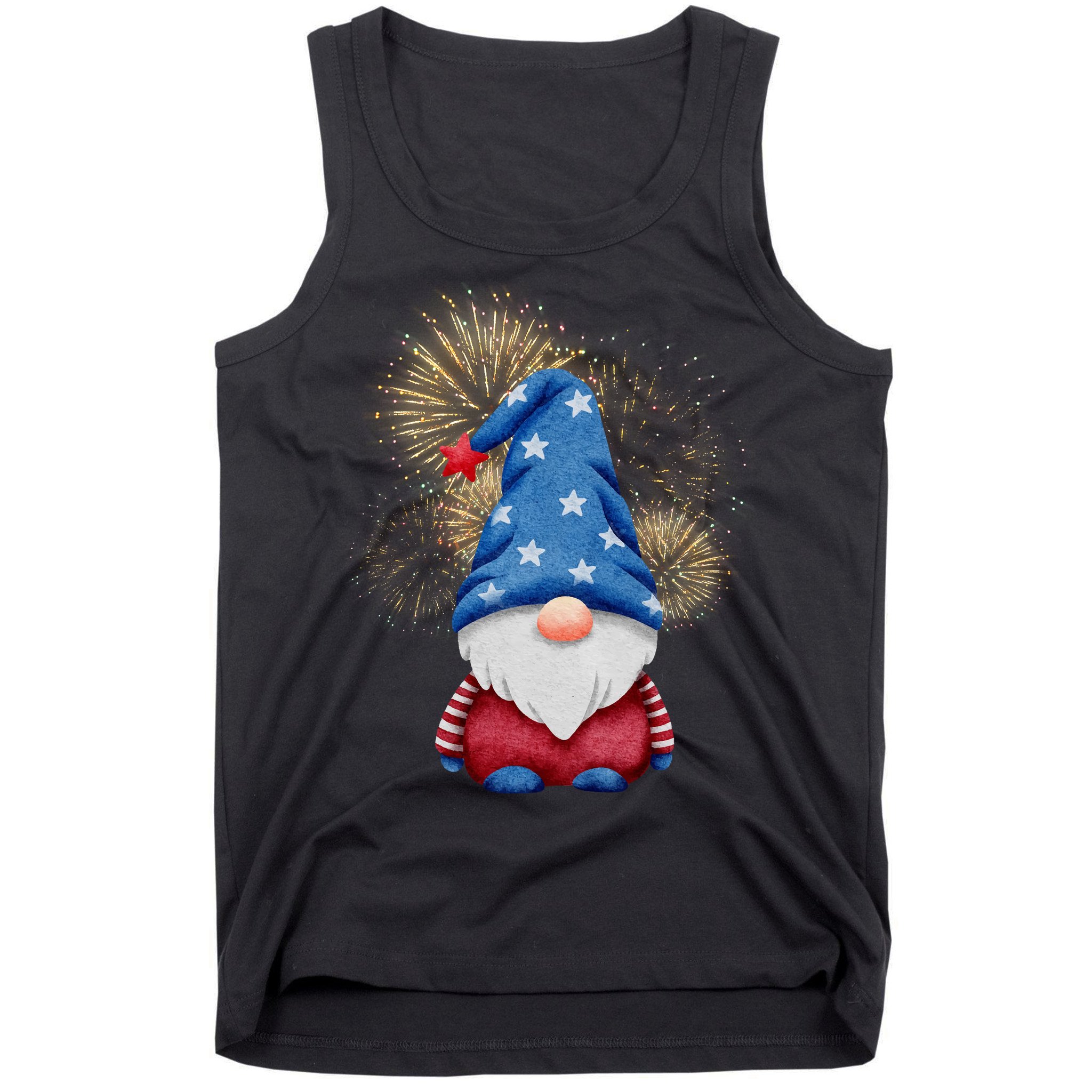 Gnome 4th Of July Firework Tank Top