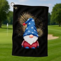 Gnome 4th Of July Firework Golf Towel
