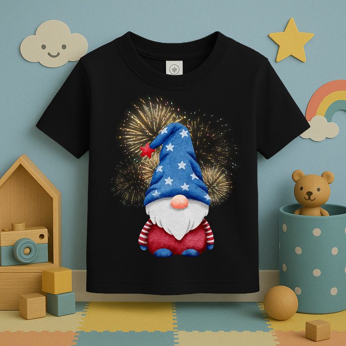 Gnome 4th Of July Firework Toddler T-Shirt