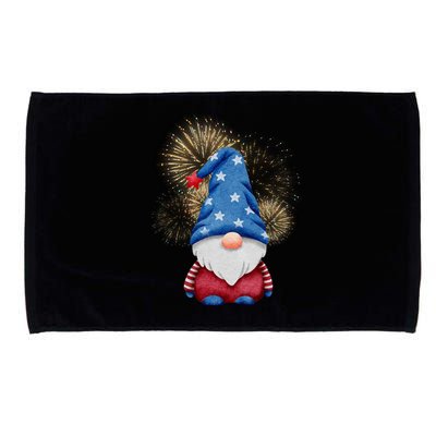 Gnome 4th Of July Firework Microfiber Hand Towel