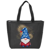 Gnome 4th Of July Firework Zip Tote Bag