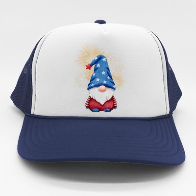 Gnome 4th Of July Firework Trucker Hat