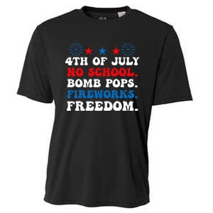 Groovy 4th of july no school bomb pops fireworks freedom Cooling Performance Crew T-Shirt