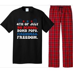 Groovy 4th of july no school bomb pops fireworks freedom Pajama Set