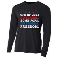 Groovy 4th of july no school bomb pops fireworks freedom Cooling Performance Long Sleeve Crew