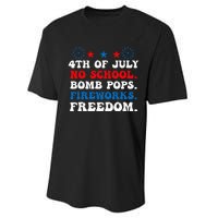 Groovy 4th of july no school bomb pops fireworks freedom Performance Sprint T-Shirt