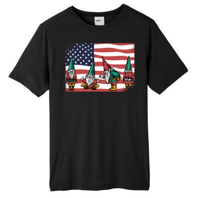 Gnomes 4th Of July Patrioticic American Flag Gift Tall Fusion ChromaSoft Performance T-Shirt