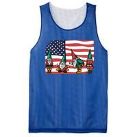 Gnomes 4th Of July Patrioticic American Flag Gift Mesh Reversible Basketball Jersey Tank