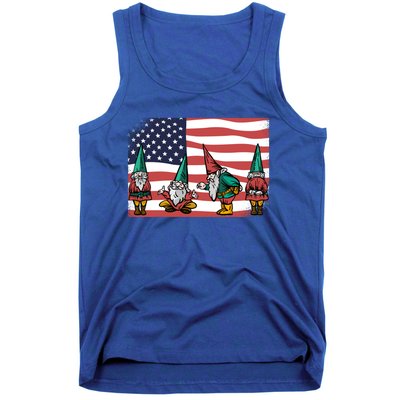 Gnomes 4th Of July Patrioticic American Flag Gift Tank Top