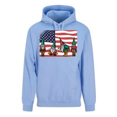 Gnomes 4th Of July Patrioticic American Flag Gift Unisex Surf Hoodie