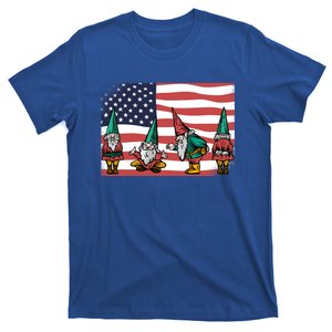 Gnomes 4th Of July Patrioticic American Flag Gift T-Shirt