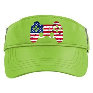 Gamer 4th Of July American Flag Video Game Teens Cute Gift Adult Drive Performance Visor