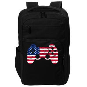 Gamer 4th Of July American Flag Video Game Teens Cute Gift Impact Tech Backpack