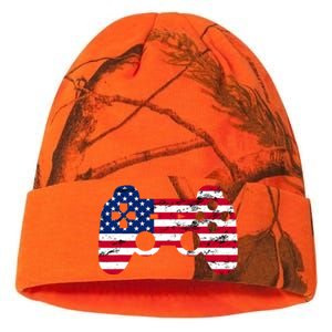 Gamer 4th Of July American Flag Video Game Teens Cute Gift Kati Licensed 12" Camo Beanie