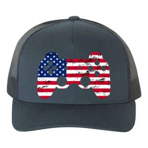 Gamer 4th Of July American Flag Video Game Teens Cute Gift Yupoong Adult 5-Panel Trucker Hat