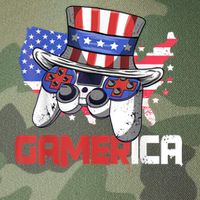 Gamer 4th Of July Boy Men Controller USA Flag Legacy Tie Dye Trucker Hat