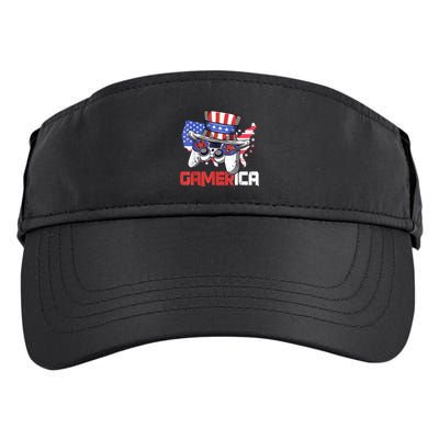 Gamer 4th Of July Boy Men Controller USA Flag Adult Drive Performance Visor