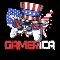 Gamer 4th Of July Boy Men Controller USA Flag 16 in Basic Backpack