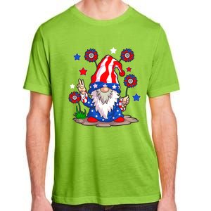 Gnomes 4th Of July Gnome Lover American Flag Gift Adult ChromaSoft Performance T-Shirt