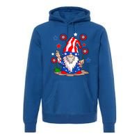 Gnomes 4th Of July Gnome Lover American Flag Gift Premium Hoodie