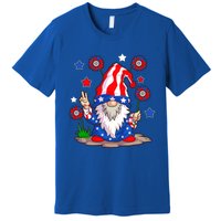 Gnomes 4th Of July Gnome Lover American Flag Gift Premium T-Shirt