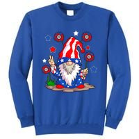 Gnomes 4th Of July Gnome Lover American Flag Gift Tall Sweatshirt