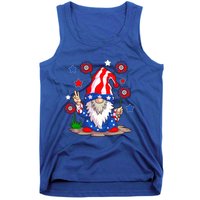 Gnomes 4th Of July Gnome Lover American Flag Gift Tank Top