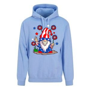 Gnomes 4th Of July Gnome Lover American Flag Gift Unisex Surf Hoodie