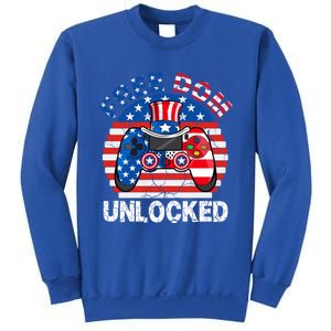 Gamer 4th Of July Freedom Unlocked Video Games Teens Great Gift Sweatshirt