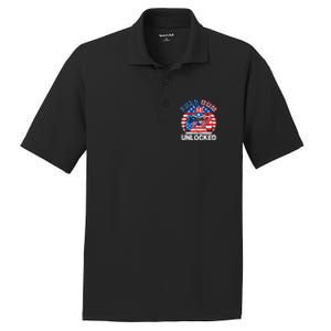 Gamer 4th Of July Freedom Unlocked Video Games Teens Gift PosiCharge RacerMesh Polo