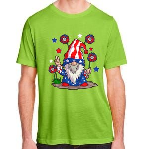 Gnomes 4Th Of July Gnome Lover American Flag Cute Gift Adult ChromaSoft Performance T-Shirt