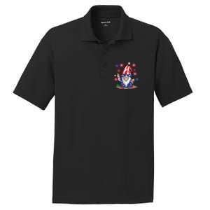 Gnomes 4Th Of July Gnome Lover American Flag Cute Gift PosiCharge RacerMesh Polo