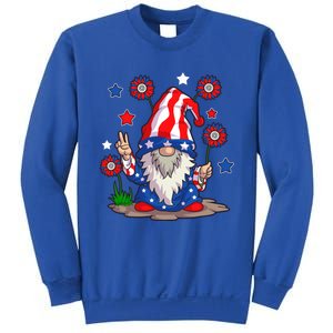 Gnomes 4Th Of July Gnome Lover American Flag Cute Gift Sweatshirt