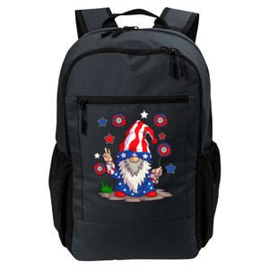 Gnomes 4Th Of July Gnome Lover American Flag Cute Gift Daily Commute Backpack