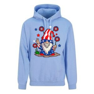 Gnomes 4Th Of July Gnome Lover American Flag Cute Gift Unisex Surf Hoodie