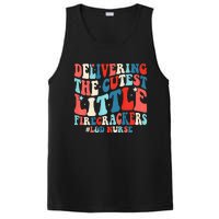 Groovy 4th Of July Labor And Delivery Nurse Patriotic Nurse PosiCharge Competitor Tank