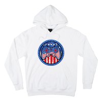 Gamer 4th of July American Flag Video Game Controller Hoodie