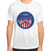 Gamer 4th of July American Flag Video Game Controller Adult ChromaSoft Performance T-Shirt