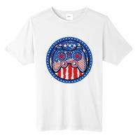 Gamer 4th of July American Flag Video Game Controller Tall Fusion ChromaSoft Performance T-Shirt