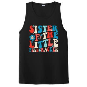 Groovy 4th Of July Birthday Sister Of The Little Firecracker PosiCharge Competitor Tank