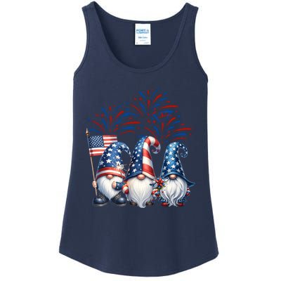 Gnomes 4th Of July Usa Independence Day Gift Ladies Essential Tank