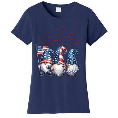 Gnomes 4th Of July Usa Independence Day Gift Women's T-Shirt