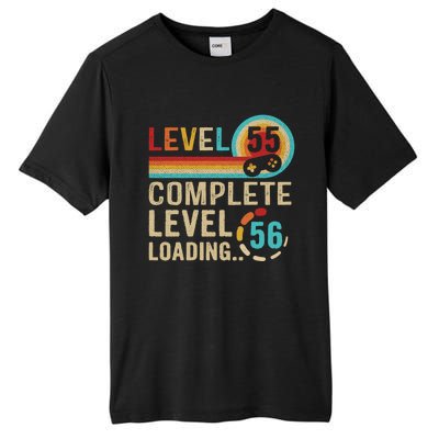 Gamer 55th Birthday Level 55 Complete Level 56 Loading Gift Tall Fusion ChromaSoft Performance T-Shirt