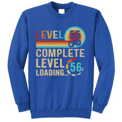 Gamer 55th Birthday Level 55 Complete Level 56 Loading Gift Sweatshirt