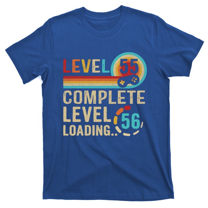 Gamer 55th Birthday Level 55 Complete Level 56 Loading Gift T-Shirt