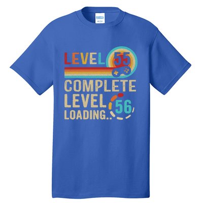 Gamer 55th Birthday Level 55 Complete Level 56 Loading Gift Tall T-Shirt