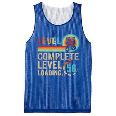 Gamer 55th Birthday Level 55 Complete Level 56 Loading Gift Mesh Reversible Basketball Jersey Tank