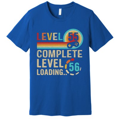 Gamer 55th Birthday Level 55 Complete Level 56 Loading Gift Premium T-Shirt