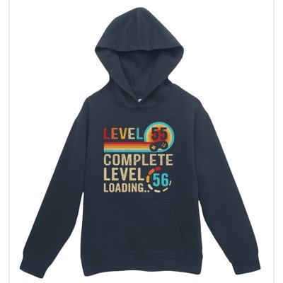 Gamer 55th Birthday Level 55 Complete Level 56 Loading Gift Urban Pullover Hoodie